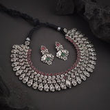 Oxidized Kolhapuri Wajratika Traditional Necklace