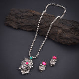Oxidised Chain With Pendant