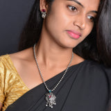 Oxidised Chain With Pendant