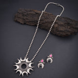 Oxidised Chain With Pendant