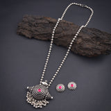 Oxidised Chain With Pendant