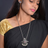Oxidised Chain With Pendant
