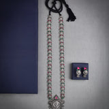 Oxidised Temple Long Necklace