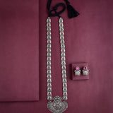 Oxidised Temple Long Necklace