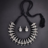 Oxidised kolhapuri Charmps Thread Necklace
