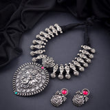 Oxidised Krishna Black thread Thread Necklace