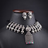 Oxidised Black Thread Necklace