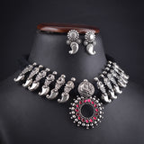 Oxidised Black Thread Necklace