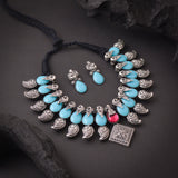 Oxidised Black Thread Necklace