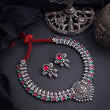 Oxidisedd Temple Necklace