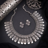 Oxidised Shri Balaji Laxmi Coin Temple Necklace