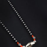 Oxidised Bormal Beads Single Layer Mangalsutra