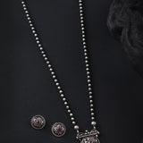 Oxidised Handmade Flower Deign Mangalsutra