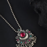 Oxidised Chain Pendant