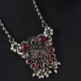 Oxidised Chain Pendant