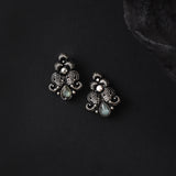 Oxidised Kolhapuri Javmani Beads With Monalisa Stone Pendant