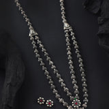 Oxidised Two Layer Kolhapuri Javmani and Pendant Necklacce