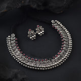 Oxidised Kolhapuri Wajratika Necklace