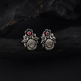 Oxidised Durga Stone Necklace