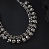 Oxidised Kolhapuri Mango Shape Motif Design Necklace