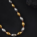 Oxidised Ganga Jamuna Kolhapuri Bormala dual-tone Necklace