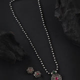 Oxidised Flower Design Mangalsutra