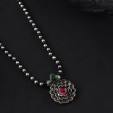 Oxidised Flower Design Mangalsutra