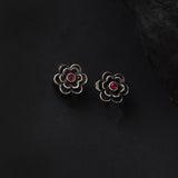 Oxidised Flower deign Single layer Mangalsutra