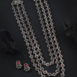 Oxidised Kolhapuri 3 Layer Bakuli Haar