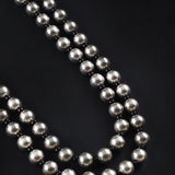 Oxidised Two Layer Ethnic Round Boll Long Necklace
