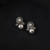 Oxidised Two Layer Ethnic Round Boll Long Necklace