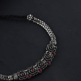 Oxidised Deligate Necklace