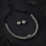 Oxidised Kolhapuri Single Beads Thushi