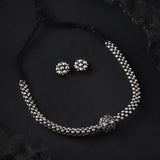 Oxidised Kolhapuri Single Beads Thushi