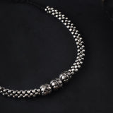 Oxidised Kolhapuri 3 beads thushi