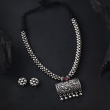 Oxidised Kolhapuri Pendant Thushi